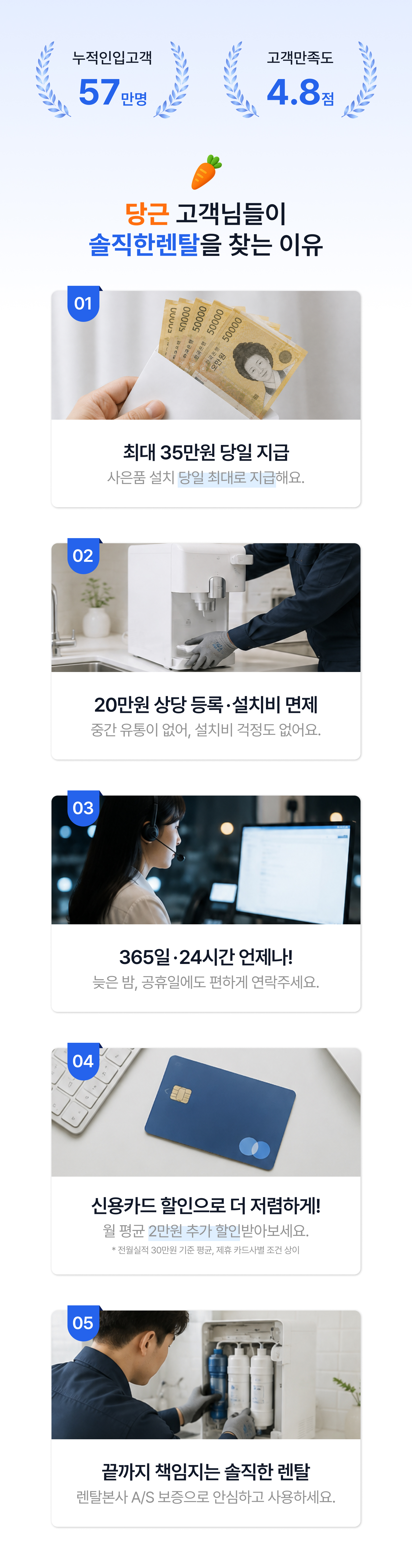 솔직한 렌탈을 찾는 이유